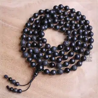 black knotted mala