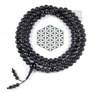 black mala beads