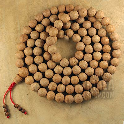 Mixed Bodhi Seed and Nut Beads - 108 beads - Mala Prayer Beads