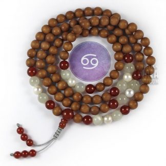 cancer zodiac mala beads
