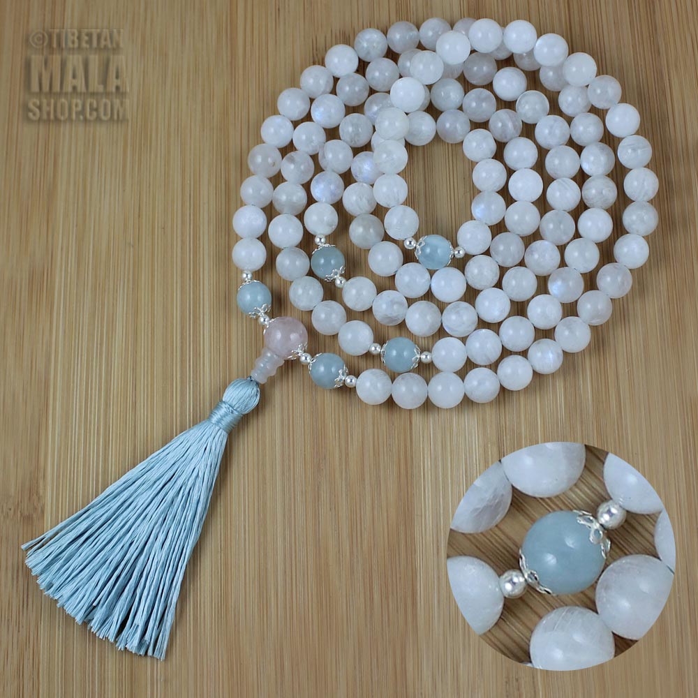 About Gemstones used in Mala Prayer Beads
