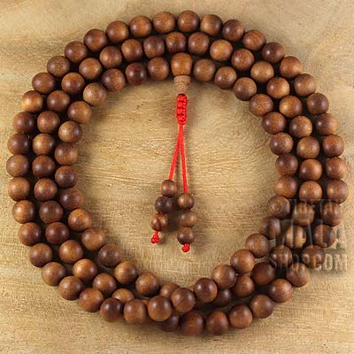 Sandalwood Mala Beads - Buddhist Prayer 
