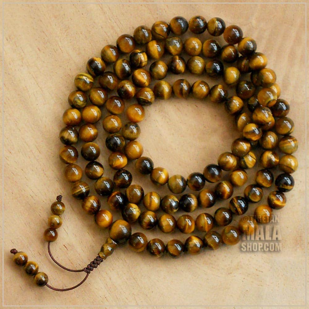 2 SETS - Tigers Eye Guru Bead Sets - Tibetan Guru Beads - Mala Making –  TibetanBeadStore
